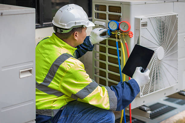Professional Ductwork Repair technician working in Greenfield Center, NY